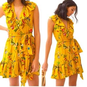 Maeve Sunflower Floral Wrap Dress